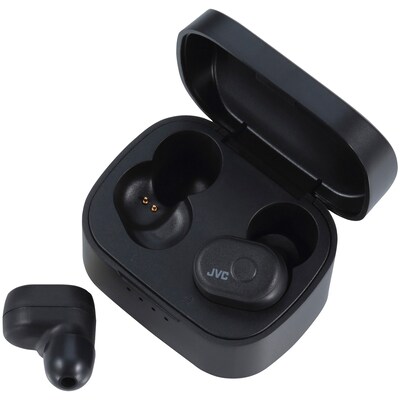 JVC Wireless Earbuds with Microphone, Bluetooth, Black (HAA10TB)