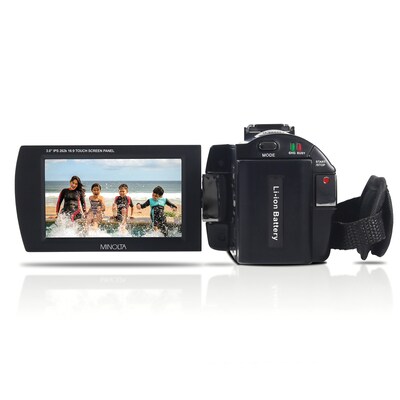 Minolta 30 Megapixel 4K Ultra HD IR Night Vision Camcorder, 16x Digital Zoom, Black (MN4K20NV)