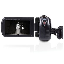 Minolta 24 Megapixel Full HD 1080p IR Night Vision Camcorder, 18x Digital Zoom, Black (MN80NV-BK)