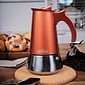 London Sip 6-Cups Induction Stovetop Espresso Maker, Copper (ESCLEM6C)