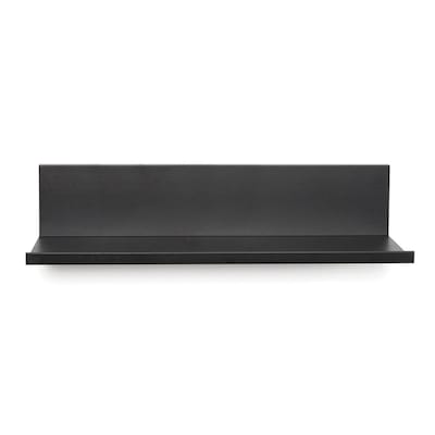 Hangman No-Stud Floating Shelf, 12-In., Black Powder Coat (L-12-B)