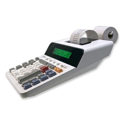 Sharp ELT3301 12-Digit Thermal Printing Calculator, Off-White