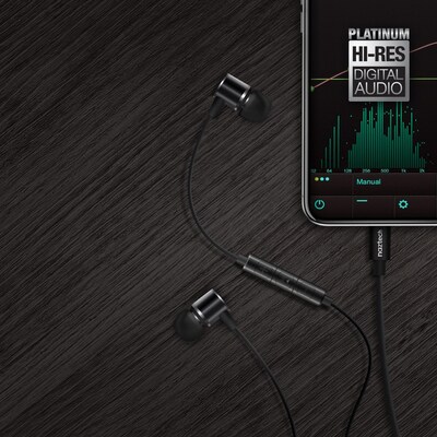 Naztech Platinum MFi Lightning Earbuds, Black (14203)