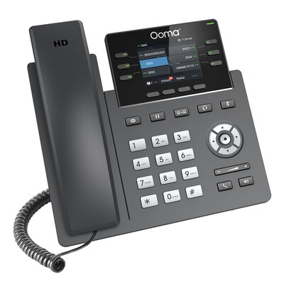 Ooma 6-Line IP Corded Conference Phone, Black (2613)