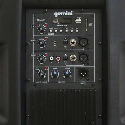 Gemini AS Series Active 15" Bluetooth Loudspeaker, Black (AS-2115BT)