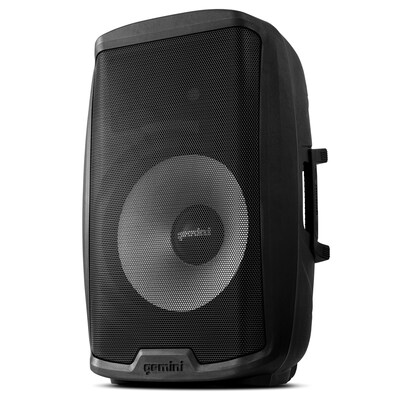 Gemini Active 15" Bluetooth Loudspeaker with Stand & Wired Microphone, Black (AS-2115BT-PK)