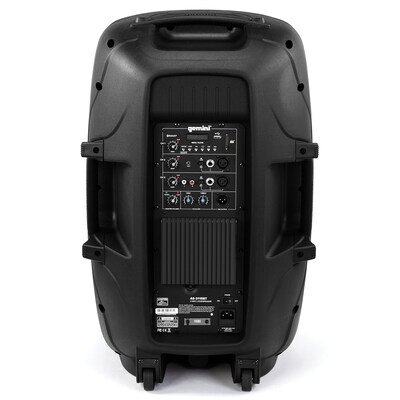 Gemini Active 15 Bluetooth Loudspeaker with Stand & Wired Microphone, Black (AS-2115BT-PK)