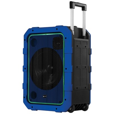 Gemini Portable Bluetooth Outdoor Party System with LED Lights, Blue (MPA-2400BLU)