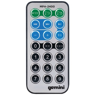 Gemini Portable Bluetooth Outdoor Party System with LED Lights, Blue (MPA-2400BLU)