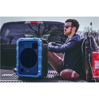 Gemini Portable Bluetooth Outdoor Party System with LED Lights, Blue (MPA-2400BLU)