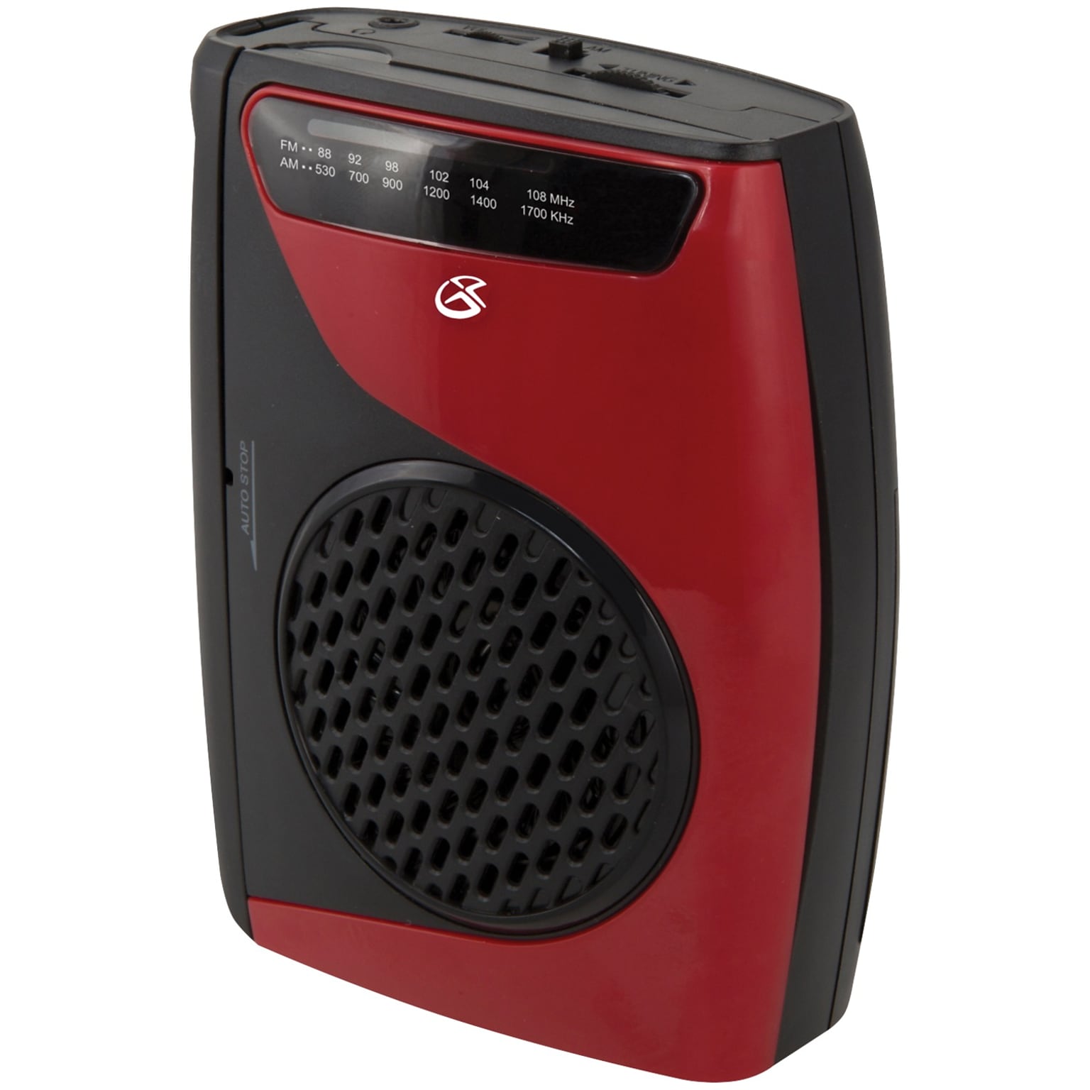 GPX Cassette Player with AM/FM Radio, Black (CAS337B)