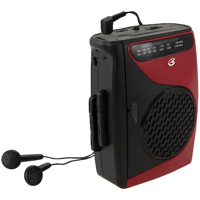 GPX Cassette Player with AM/FM Radio, Black (CAS337B)