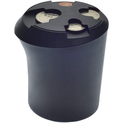 Nadex Coins Car Cup Coin Holder, Black (NCS8-1011)