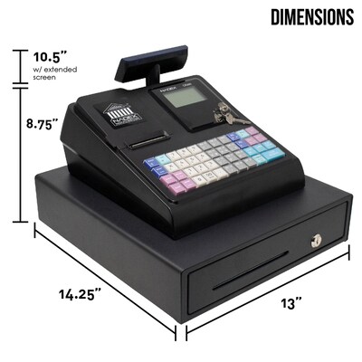 Nadex Coins CR360 NWHNXTE1376 Cash Register, Black