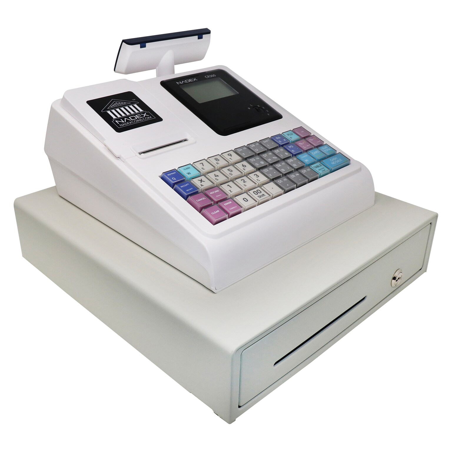 Nadex Coins CR360 NWHNXTE1379 Cash Register, White