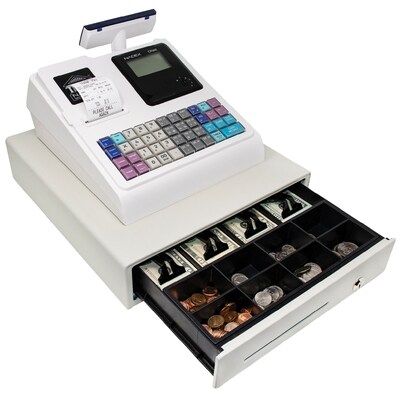 Nadex Coins CR360 NWHNXTE1379 Cash Register, White