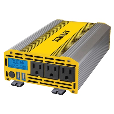 STANLEY 1,000-Watt Power Inverter, Metallic (PI1000S)