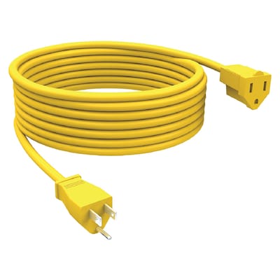 STANLEY 15 ft. Outdoor Power Extension Cord, 16-Gauge, Yellow (33157)