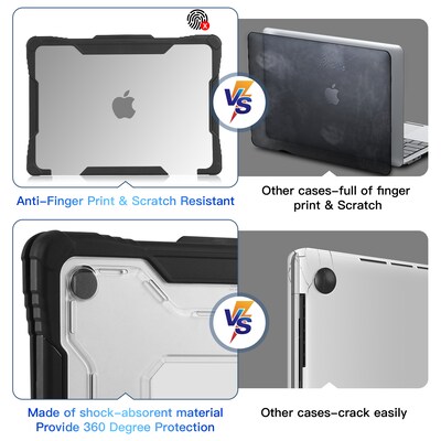 Techprotectus Rugged Laptop Sleeve with Keyboard Cover for Apple 13.6 Macbook Air 2022 M2, Clear (TP-RCL-MA13M2)