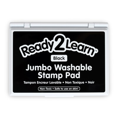 Ready2Learn™ Jumbo Washable Stamp Pad, Black Ink, Pack of 2 (CE-10030-2)