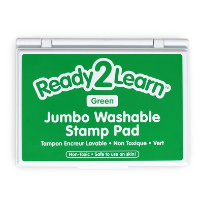 Ready2Learn™ Jumbo Washable Stamp Pad, Green Ink, Pack of 2 (CE-10033-2)