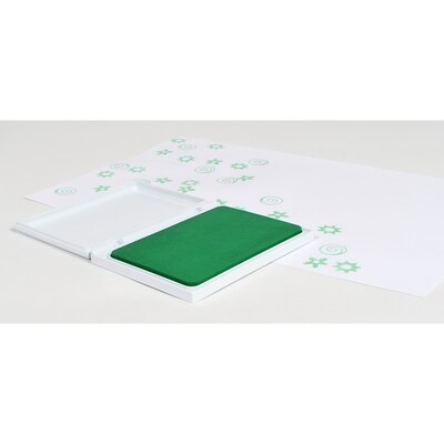 Ready2Learn™ Jumbo Washable Stamp Pad, Green Ink, Pack of 2 (CE-10033-2)