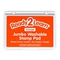 Ready2Learn™ Jumbo Washable Stamp Pad, Orange Ink, Pack of 2 (CE-10035-2)