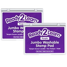 Ready2Learn™ Jumbo Washable Stamp Pad, Purple Ink, Pack of 2 (CE-10036-2)