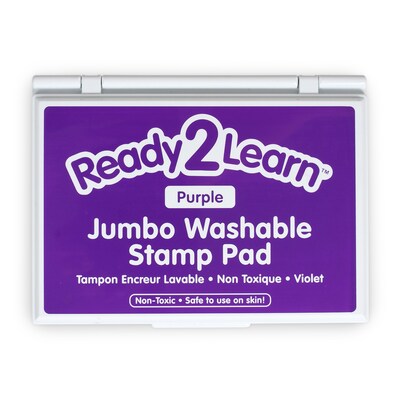 Ready2Learn™ Jumbo Washable Stamp Pad, Purple Ink, Pack of 2 (CE-10036-2)