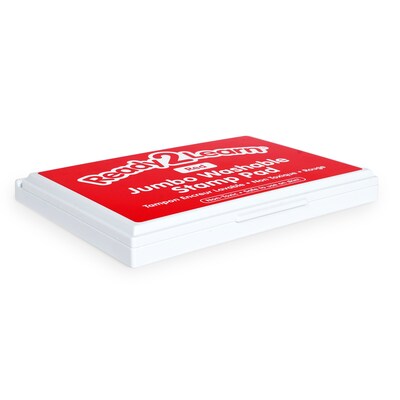 Ready2Learn™ Jumbo Washable Stamp Pad, Red Ink, Pack of 2 (CE-10037-2)