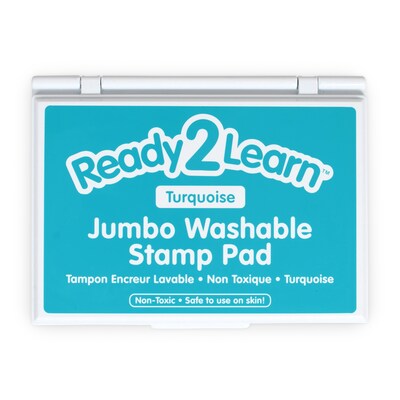 Ready2Learn™ Jumbo Washable Stamp Pad, Turquoise Ink, Pack of 2 (CE-10038-2)