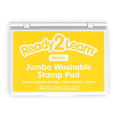 Ready2Learn™ Jumbo Washable Stamp Pad, Yellow Ink, Pack of 2 (CE-10039-2)