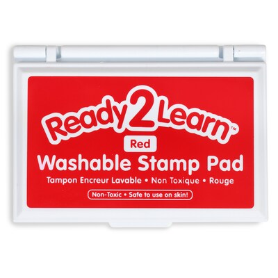 Ready2Learn™ Washable Stamp Pad, Red Ink, Pack of 6 (CE-10047-6)