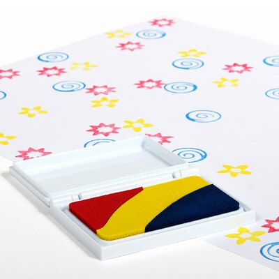 Ready2Learn™ Washable Stamp Pad, 3-in-1 Primary Colors, Pack of 3 (CE-10051-3)