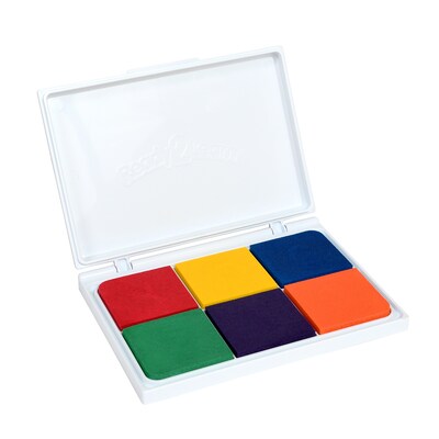 Ready2Learn™ Jumbo Washable Stamp Pad, 6-in-1 Primary Colors, Pack of 2 (CE-10054-2)