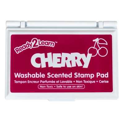 Ready2Learn™ Washable Stamp Pad, Cherry Scented, Dark Red Ink, Pack of 6 (CE-10074-6)