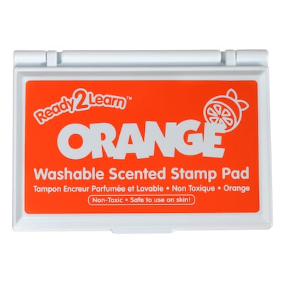 Ready2Learn™ Washable Stamp Pad, Orange Scented, Orange Ink, Pack of 6 (CE-10079-6)