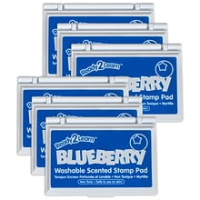 Ready2Learn™ Washable Stamp Pad, Blueberry Scented, Blue Ink, Pack of 6 (CE-10080-6)