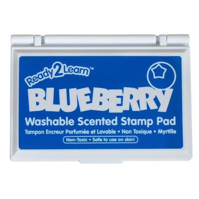 Ready2Learn™ Washable Stamp Pad, Blueberry Scented, Blue Ink, Pack of 6 (CE-10080-6)