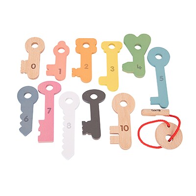 Learning Advantage TickiT™ Rainbow Wooden Keys, Assorted Colors, 11/Set (CTU73474)