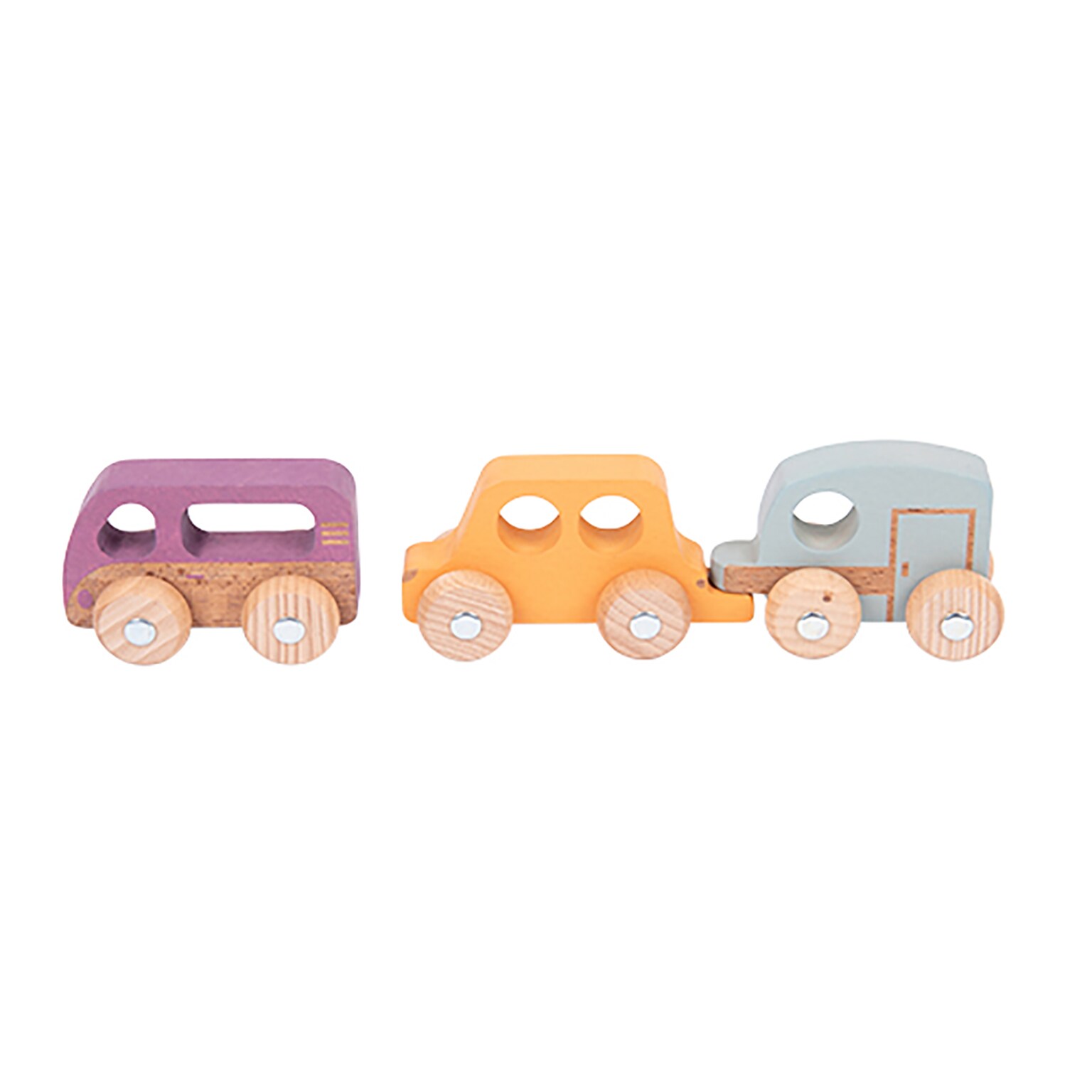 TickiT™ Rainbow Wooden Adventure Vehicles, 3/Set (CTU73514)
