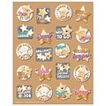 Eureka Star Cookies Sugar Cookie Scented Stickers, Multicolored, 80 Per Pack, 6 Packs (EU-650334-6)