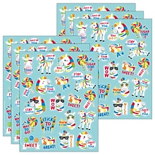 Eureka Fruit Zebras Fruit Punch Scented Stickers, Multicolored, 80 Per Pack, 6 Packs (EU-650335-6)