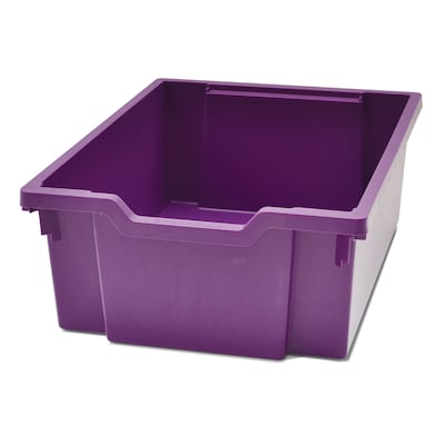 Gratnells Deep F2 Tray, Plastic, 12.3" x 16.8" x 5.9", Plum Purple, 6/Bundle (GTSF0205P6)
