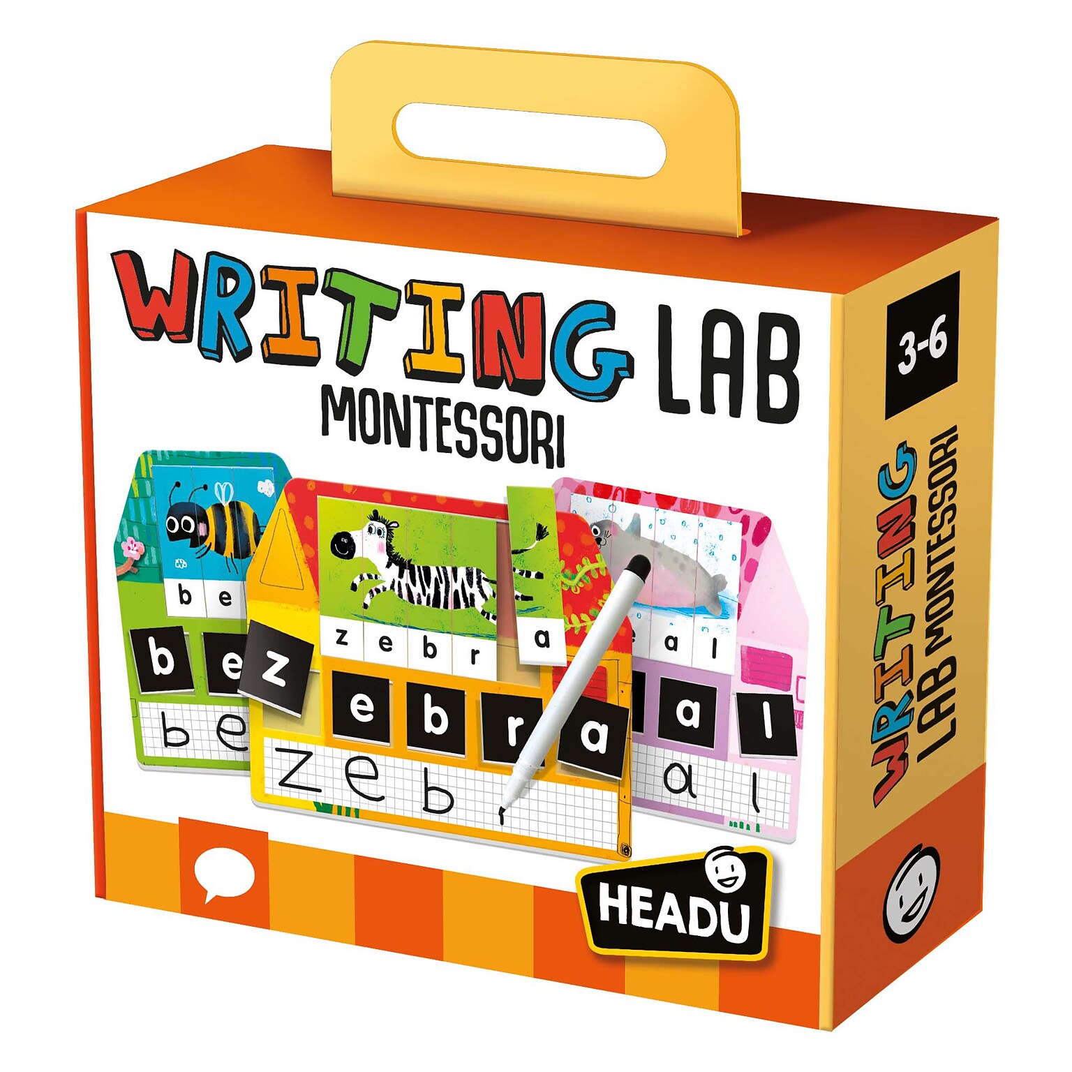 Headu Writing Lab Montessori, Multicolor (HDUEN26968)