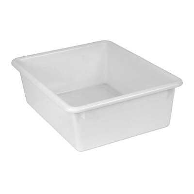 Romanoff Stowaway Tray, Plastic, 16 x 13.5 x 5.5, White, 3/Bundle (ROM13101-3)