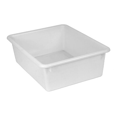 Romanoff Stowaway Tray, Plastic, 16 x 13.5 x 5.5, White, 3/Bundle (ROM13101-3)