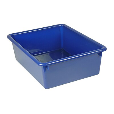 Romanoff Stowaway Tray, Plastic, 16 x 13.5 x 5.5, Blue, 3/Bundle (ROM13104-3)