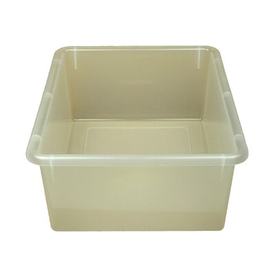 Romanoff Stowaway Tray, Plastic, 16 x 13.5 x 5.5, Clear, 3/Bundle (ROM13120-3)