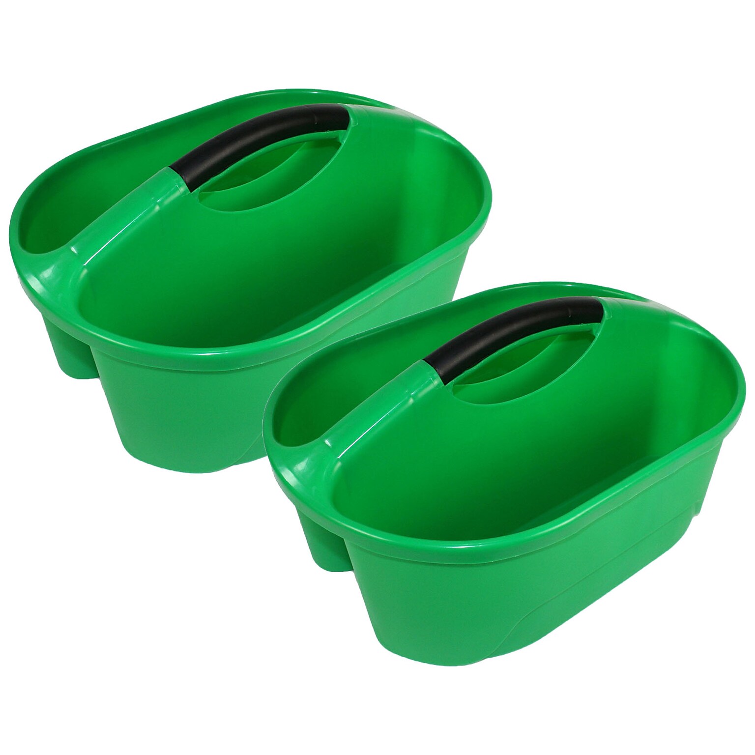 Romanoff  Classroom Caddy, Plastic, 16.25 x 12 x 8.25, Green, 2/Bundle (ROM25605-2)